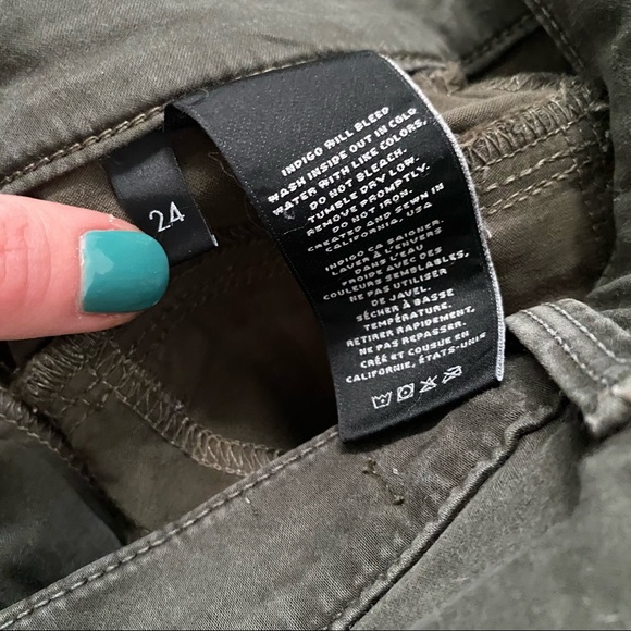 J Brand Miranda Zip Skinny in Caledon Green - Picture 7 of 12